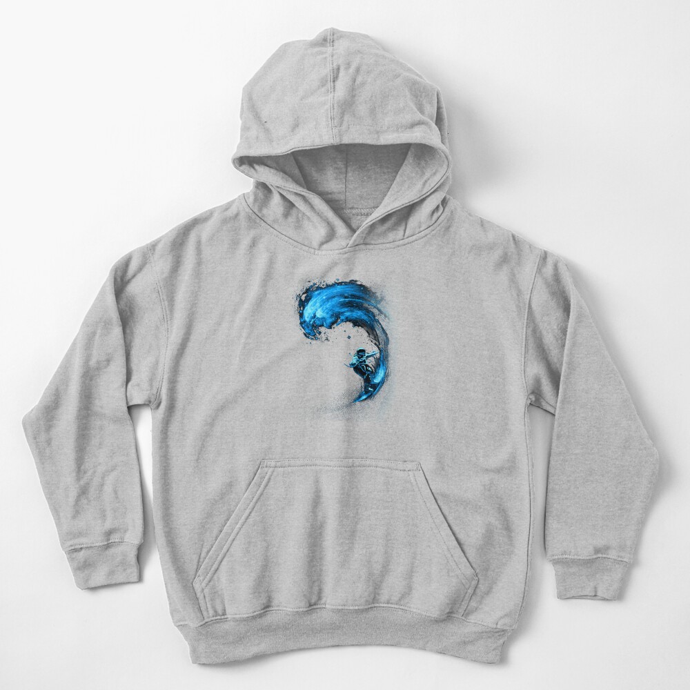 Space Surfing Kids Pullover Hoodie