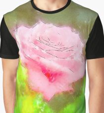 Pink Roses in Anzures 3 Serene Graphic T-Shirt