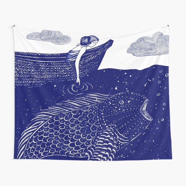 Item preview, The Blue Shimmering Sea Lights designed and sold by ECMazur Art.