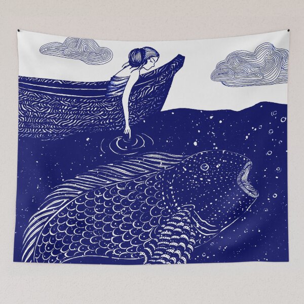 Item preview, The Blue Shimmering Sea Lights designed and sold by ECMazur Art.