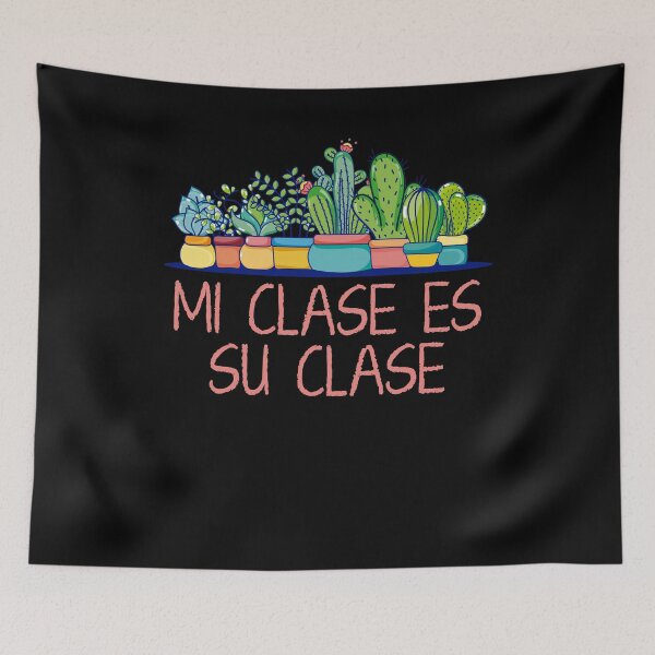 Item preview, Mi Clase Es Su Clase Bilingual Spanish Teacher Heart Cactus designed and sold by qnguy-dn.