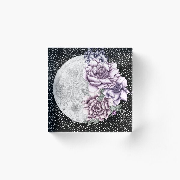 Moon Abloom II Acrylic Block