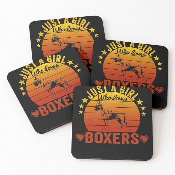 Item preview, Just A Girl Who Loves Boxers Funny Vintage Style designed and sold by jonawillian.