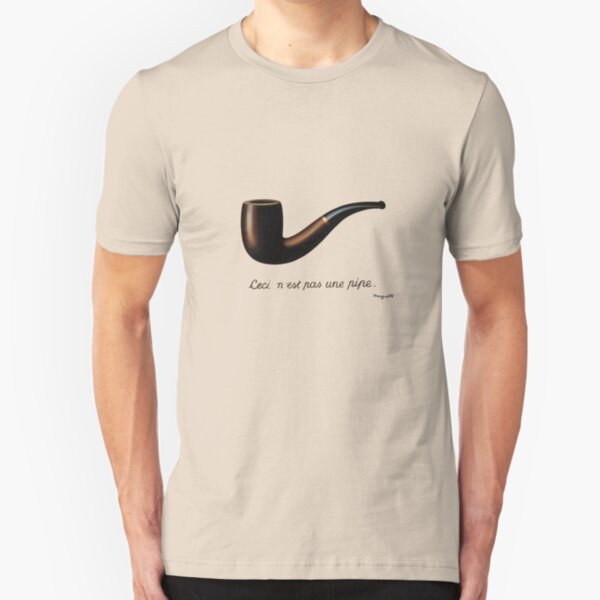 ceci n'est pas une pipe Slim Fit T-Shirt