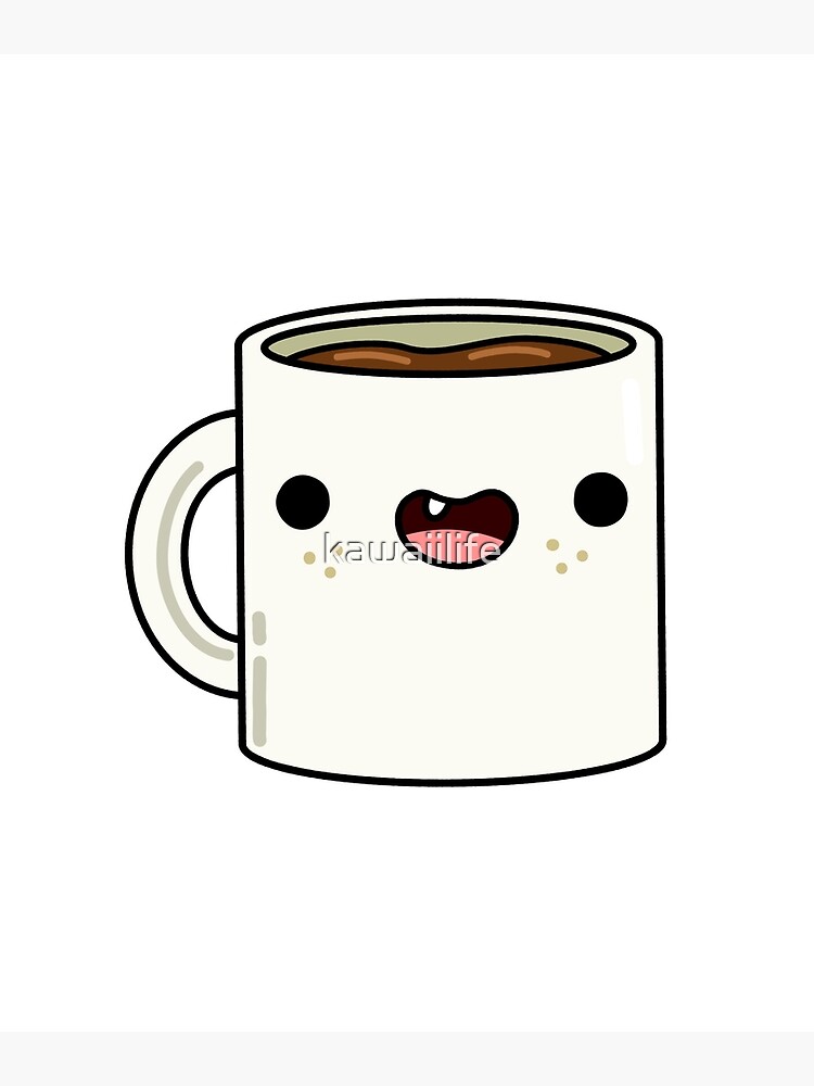 Teacup Drawing Cute - Coffee Cute Mug Drawing, HD Png Download ,  Transparent Png Image - PNGitem