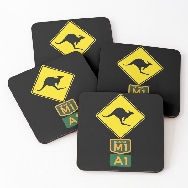 Item preview, Australian Kangaroo Warning and M1/A1 Sign designed and sold by travelwitheric.