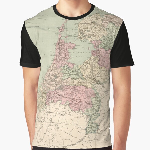 Item preview, Vintage Map of Holland (1873)  designed and sold by BravuraMedia.