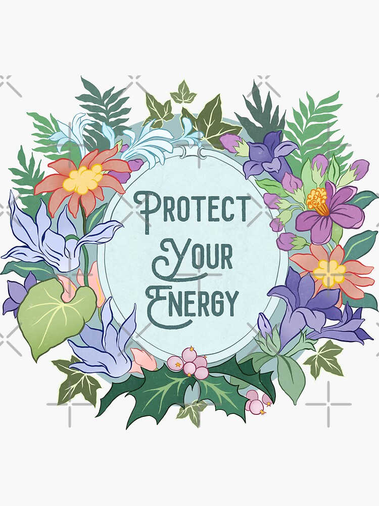 Thumbnail 3 of 3, Sticker, Protect Your Energy designed and sold by fabfeminist.