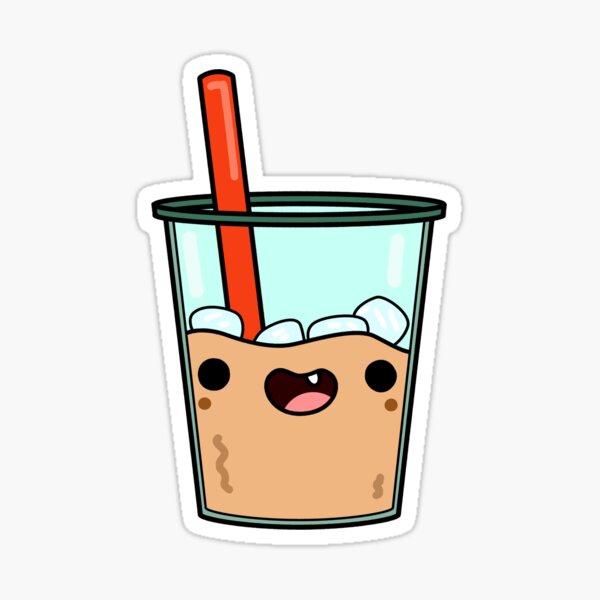 Cute Kawaii Iced Coffee Sticker for Sale by LineFriend