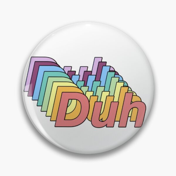 Item preview, "Duh" Rainbow Sticker designed and sold by kaylacraft3.