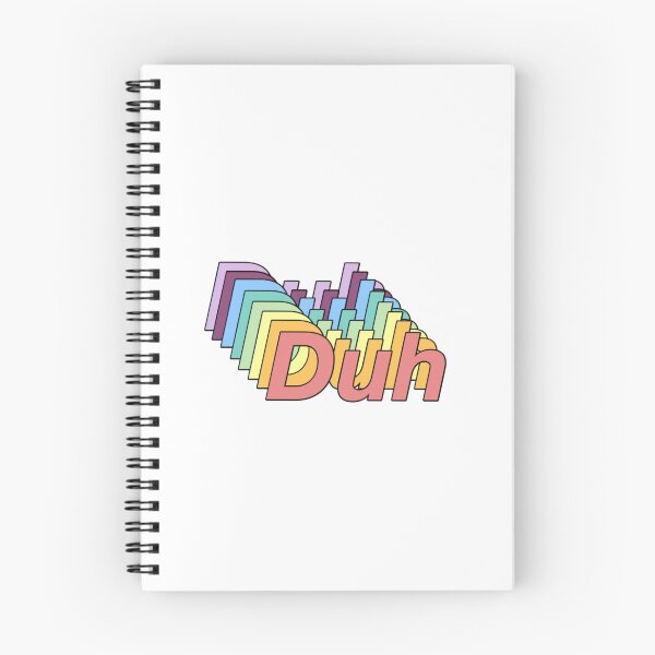 Item preview, "Duh" Rainbow Sticker designed and sold by kaylacraft3.