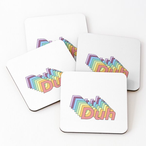 Item preview, "Duh" Rainbow Sticker designed and sold by kaylacraft3.