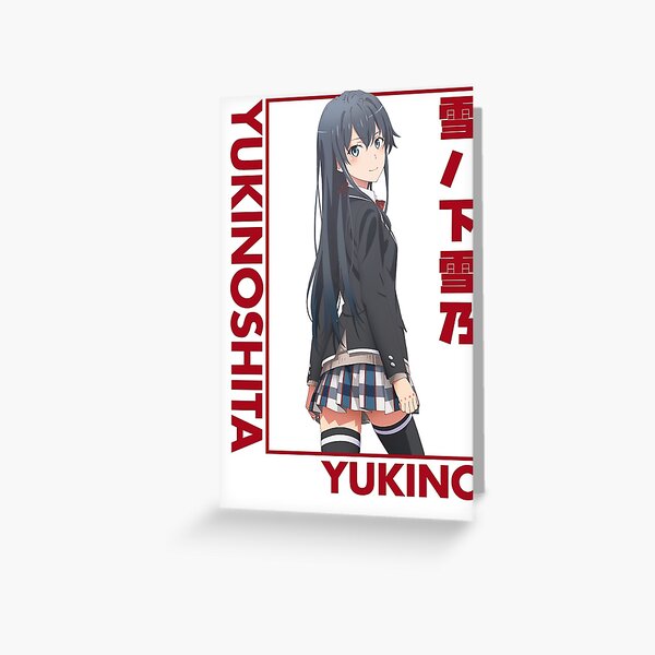 Yukino Yukinoshita Oregairu SNAFU Card Anime Greeting Card for