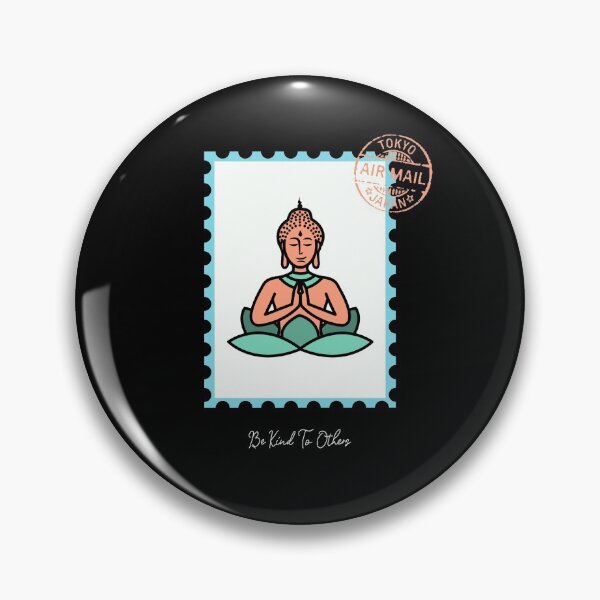 Item preview, Be Kind To Others Buddha Stamp  designed and sold by darknessjeff86.