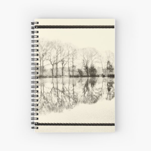 Misty morning in the park Spiral Notebook
