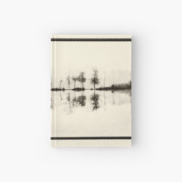 Misty morning in the park Hardcover Journal