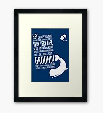 Panicking Framed Print