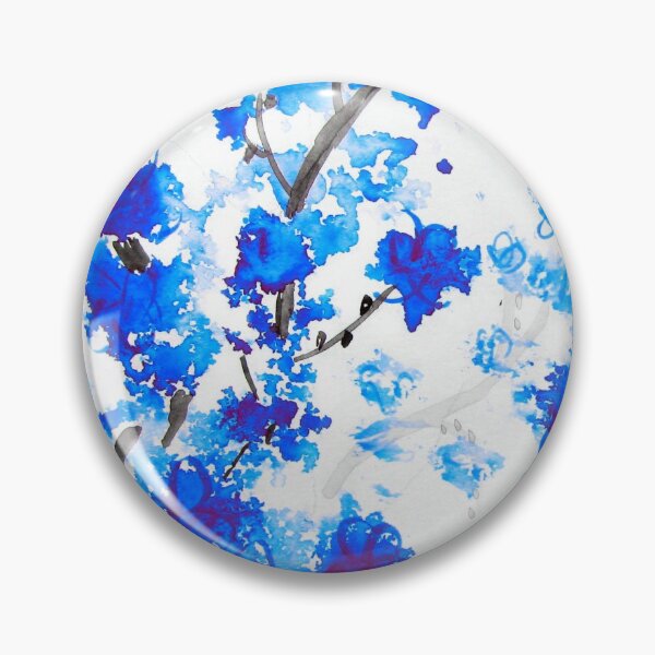 Item preview, Blue Cherry Blossoms designed and sold by Kathie Nichols.