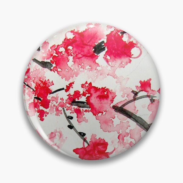Item preview, Red Cherry Blossoms designed and sold by Kathie Nichols.