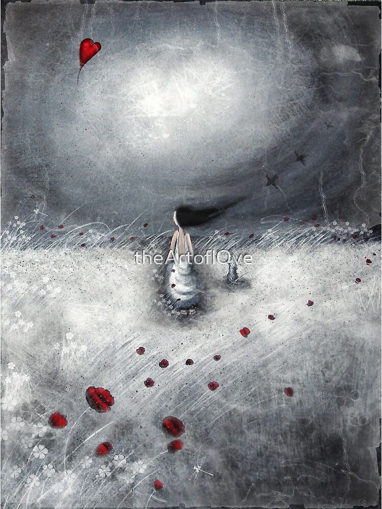 Thumbnail 4 of 4, Metal Print, Let your heart find its way.... designed and sold by theArtoflOve.