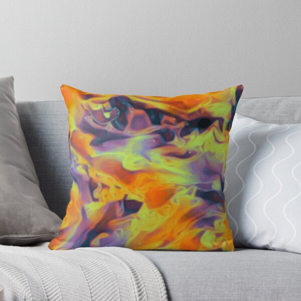 Item preview, Blazin - purple yellow green orange red abstract swirl pattern designed and sold by JaycraveDesigns.