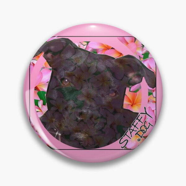 Item preview, Staffy Dog Goes Floral designed and sold by StaffyDognCo.