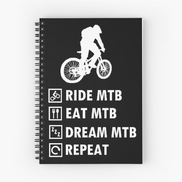Aperçu de l'œuvre Ride MTB Eat MTB Sleep MTB Repeat créée et vendue par aktiveaddict.