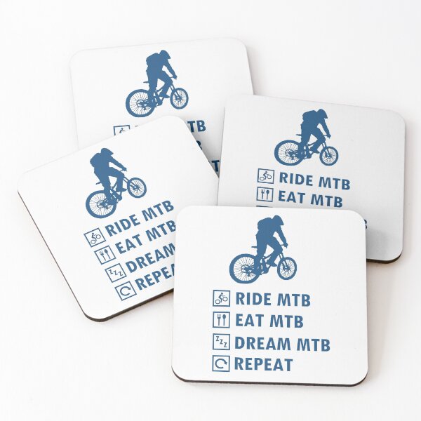 Aperçu de l'œuvre Ride MTB Eat MTB Sleep MTB Repeat créée et vendue par aktiveaddict.