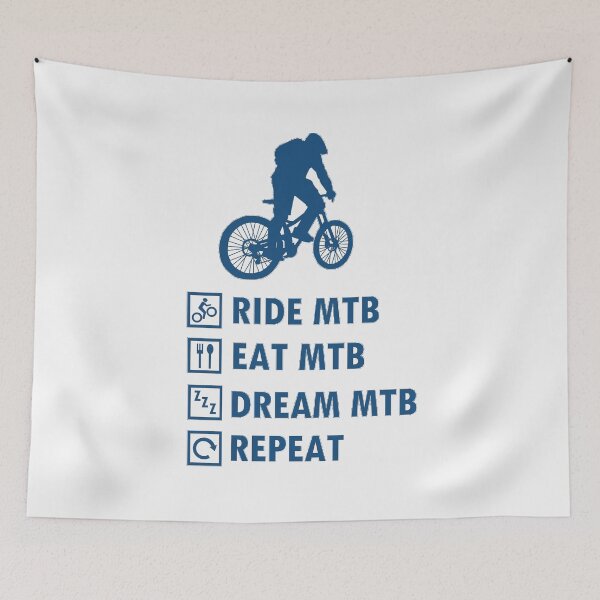 Aperçu de l'œuvre Ride MTB Eat MTB Sleep MTB Repeat créée et vendue par aktiveaddict.
