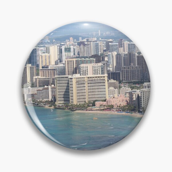 Item preview, View from the summit of Diamond Head Mountain designed and sold by lizdeloro.