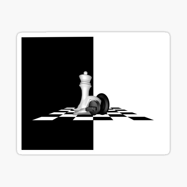 Chess Queen King Sticker