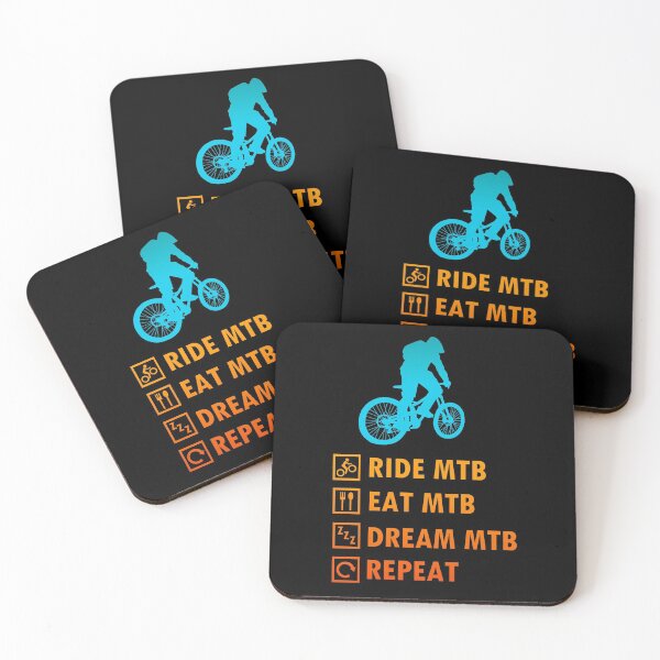 Aperçu de l'œuvre Ride MTB Eat MTB Sleep MTB Repeat créée et vendue par aktiveaddict.