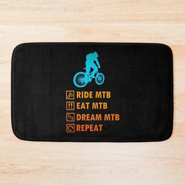 Aperçu de l'œuvre Ride MTB Eat MTB Sleep MTB Repeat créée et vendue par aktiveaddict.