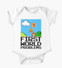 First World Problems (Black) One Piece - Short Sleeve