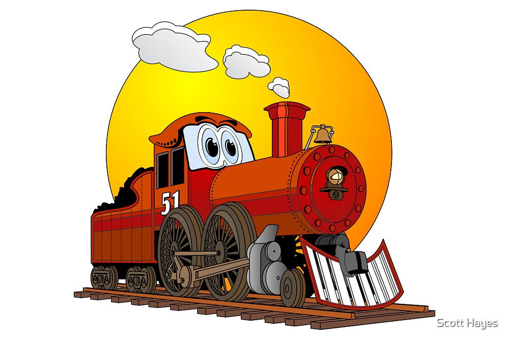 cartoon train ka