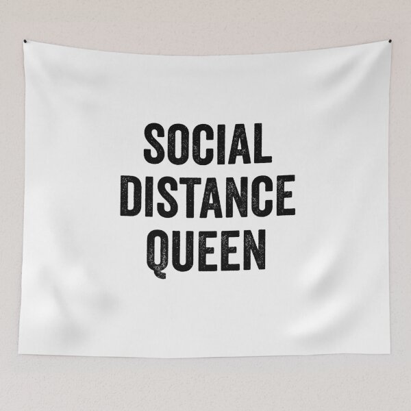 Item preview, SOCIAL DISTANCE QUEEN-SAVE THE WORLD   designed and sold by Al Collections.