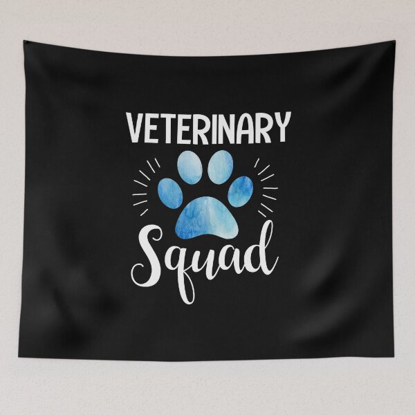 Item preview, Funny cute veterinary squad vet tech assistant receptionist student intern paw print veterinarian  designed and sold by tiffanator606.