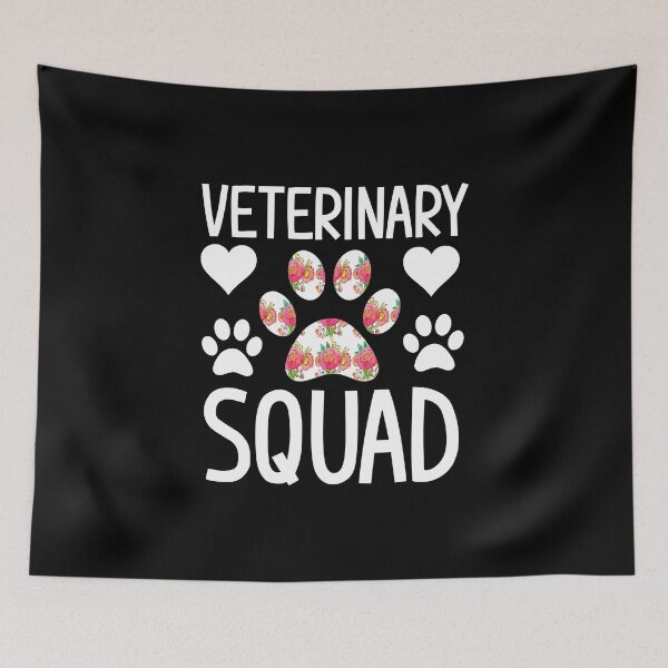 Item preview, Funny cute veterinary squad vet tech assistant receptionist student intern paw print veterinarian  designed and sold by tiffanator606.