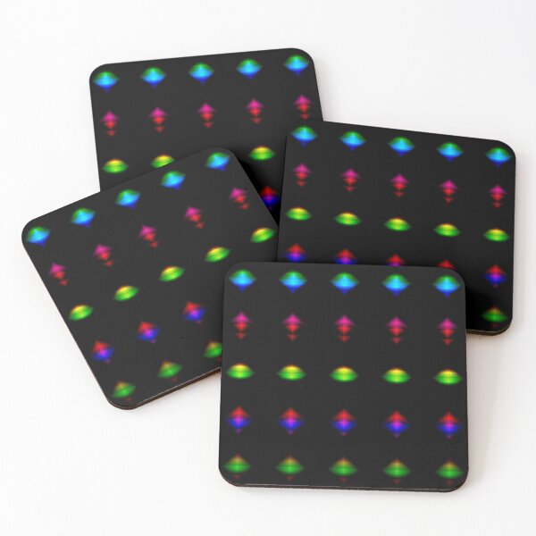 Item preview, Neon Invaders (pattern) designed and sold by Yampimon.