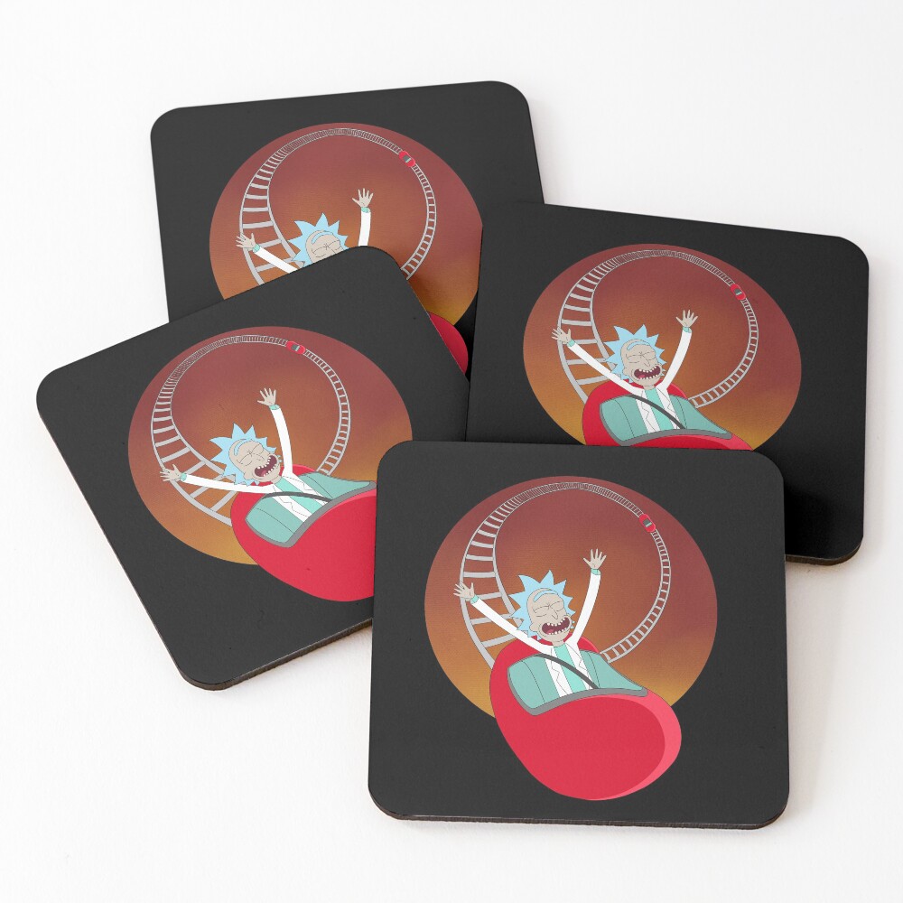 Kidney Coaster Coasters (Set of 4)
