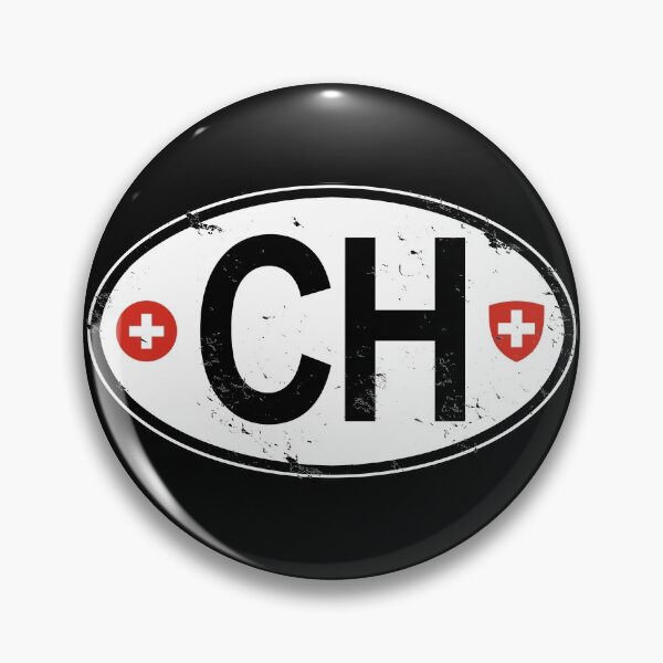 Item preview, Switzerland Oval Country Code Decal designed and sold by rogue-design.