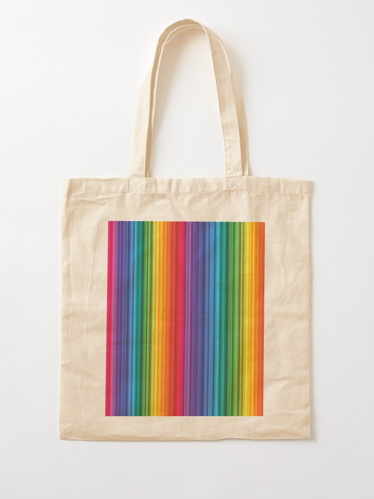 Shopping Bag - Pride Flag Rainbow LGBT Flag Tote Bag - 100% cotton