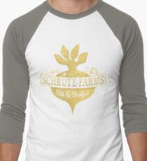 Schrute Farms B&B (no circles) Men's Baseball ¾ T-Shirt
