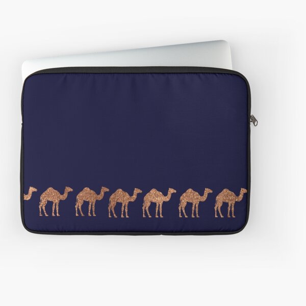 Bronze camels in the Arabian night Laptop Sleeve