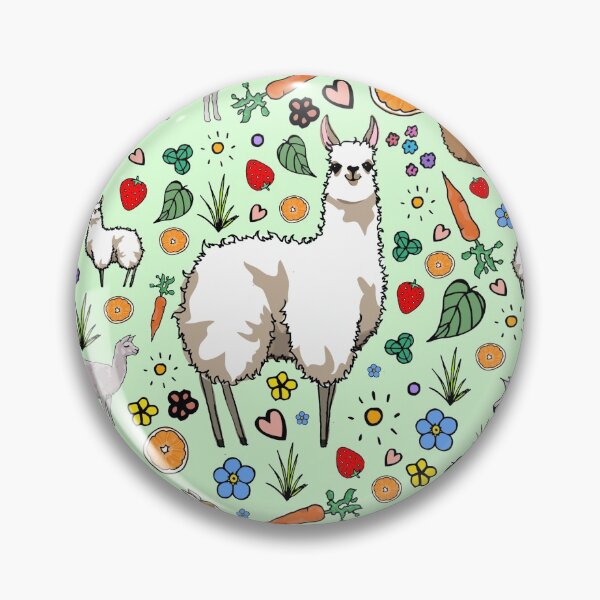 Item preview, Llamas in Green designed and sold by Nemki.
