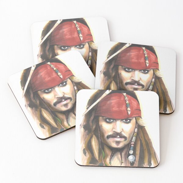 Item preview, Captain Jack Sparrow Johnny Depp Pirates of the Caribbean designed and sold by izartsoul.