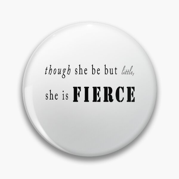 Item preview, Little and fierce black on white inspirational designed and sold by Stageystuff.