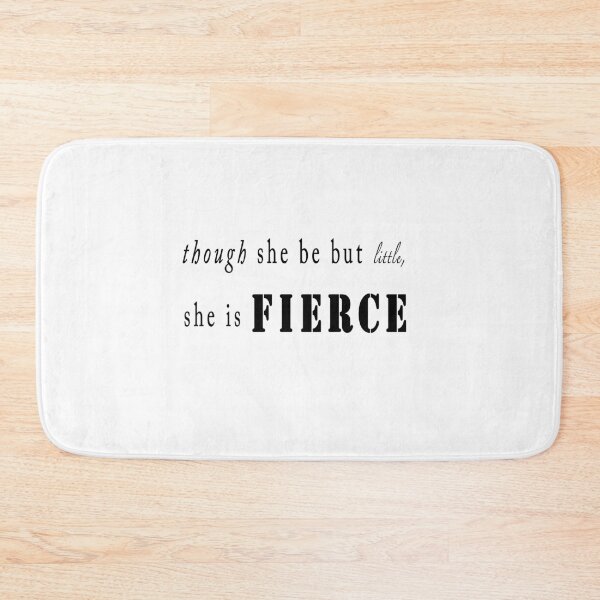 Item preview, Little and fierce black on white inspirational designed and sold by Stageystuff.