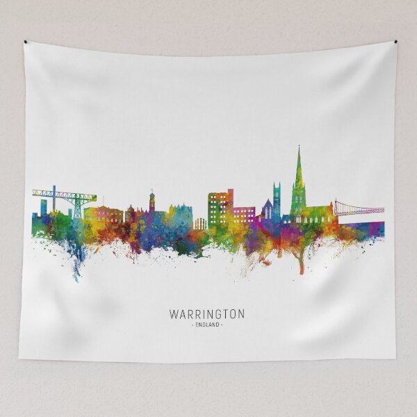 Item preview, Warrington England Skyline designed and sold by ArtPrints.