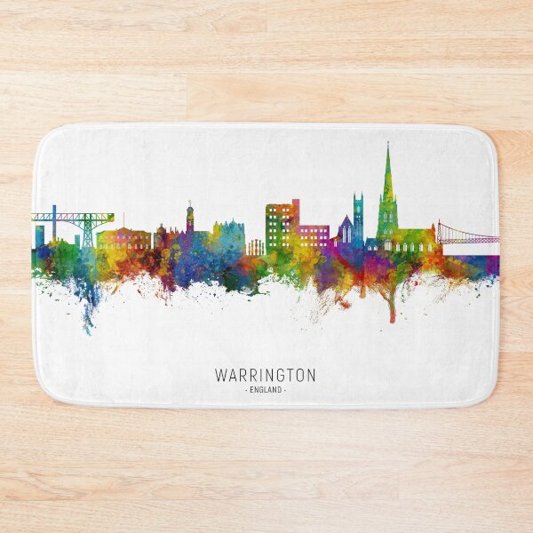 Item preview, Warrington England Skyline designed and sold by ArtPrints.